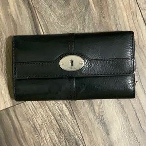 Fossil Black Leather Wallet